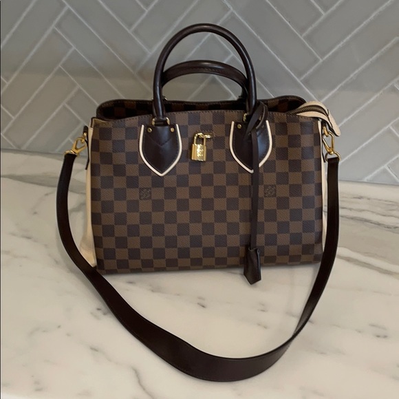 Louis Vuitton Normandy Damier Ebene Shoulder Bag Brown/Magnolia